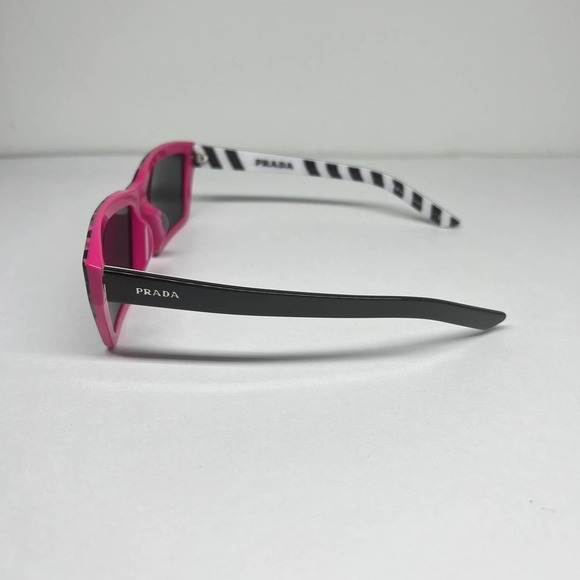 Prada Pink Camo Geo 57mm Rectangle Sunglasses NWOT - Picture 7 of 10
